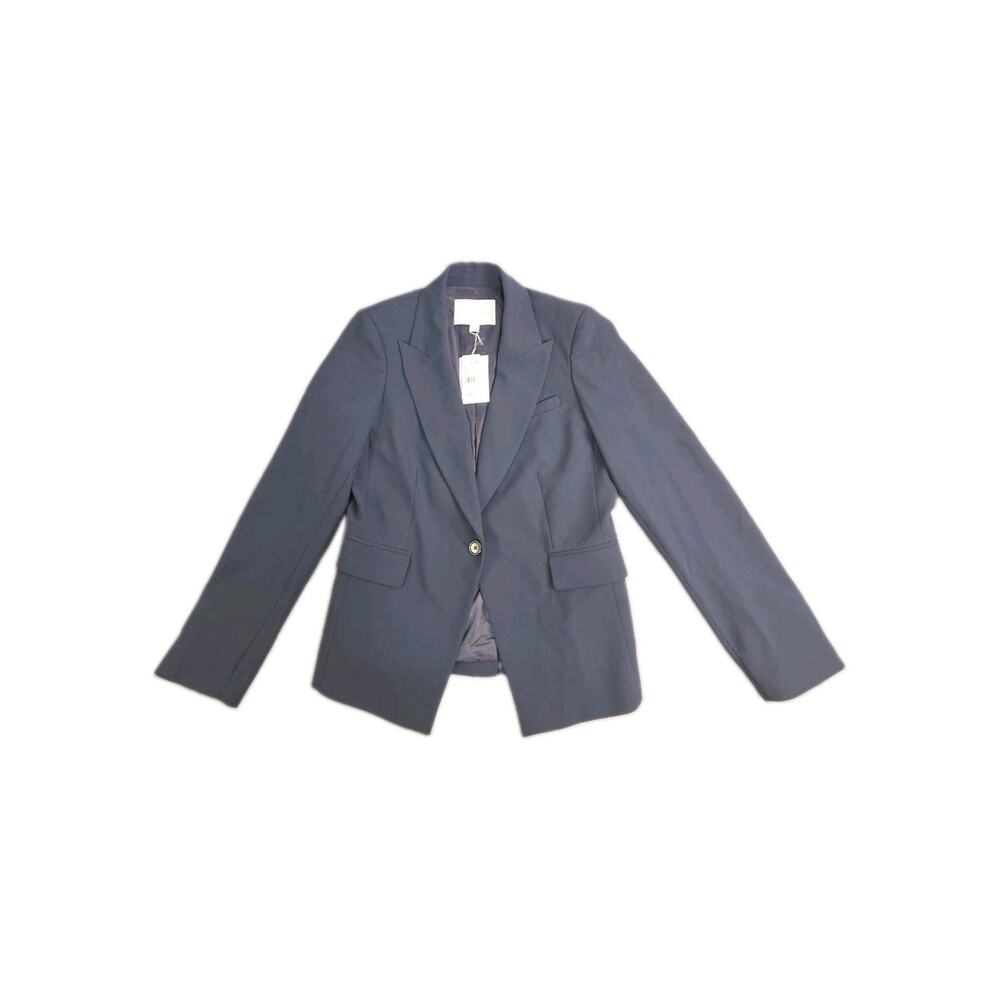 Brooks Brothers Blazer Womens Size 8 Navy Fitted Stretch Jacket New York CLO